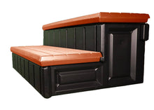 Load image into Gallery viewer, Leisure Accents 36" Deluxe Deck Patio Spa Hot Tub Steps, Redwood